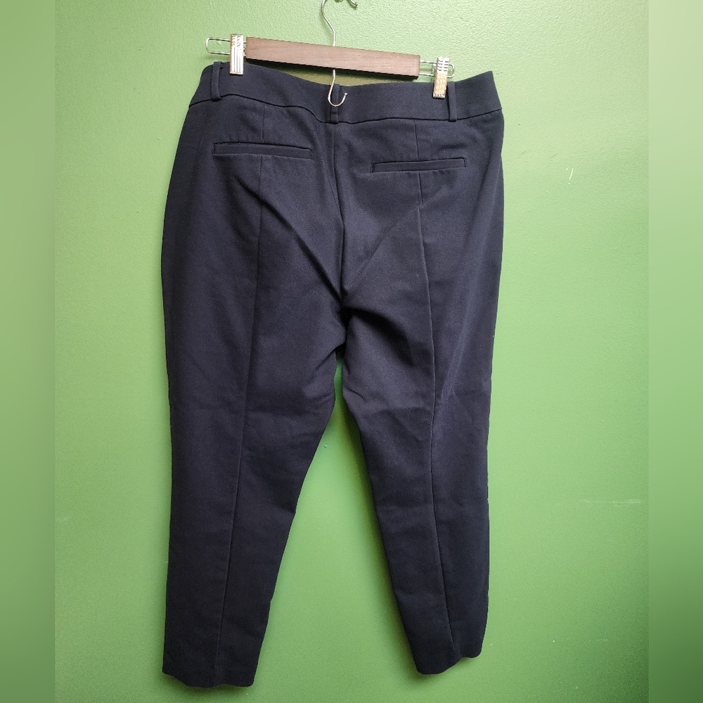 Julie Skinny Navy Blue Ankle Dress Pants Size 12 - Picture 2 of 3